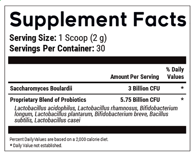 WildGut SupplementFacts